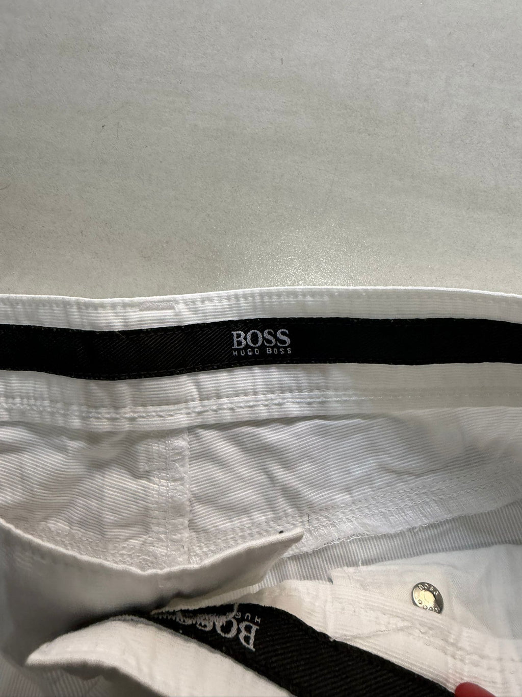 pantalone bianco ugo boss