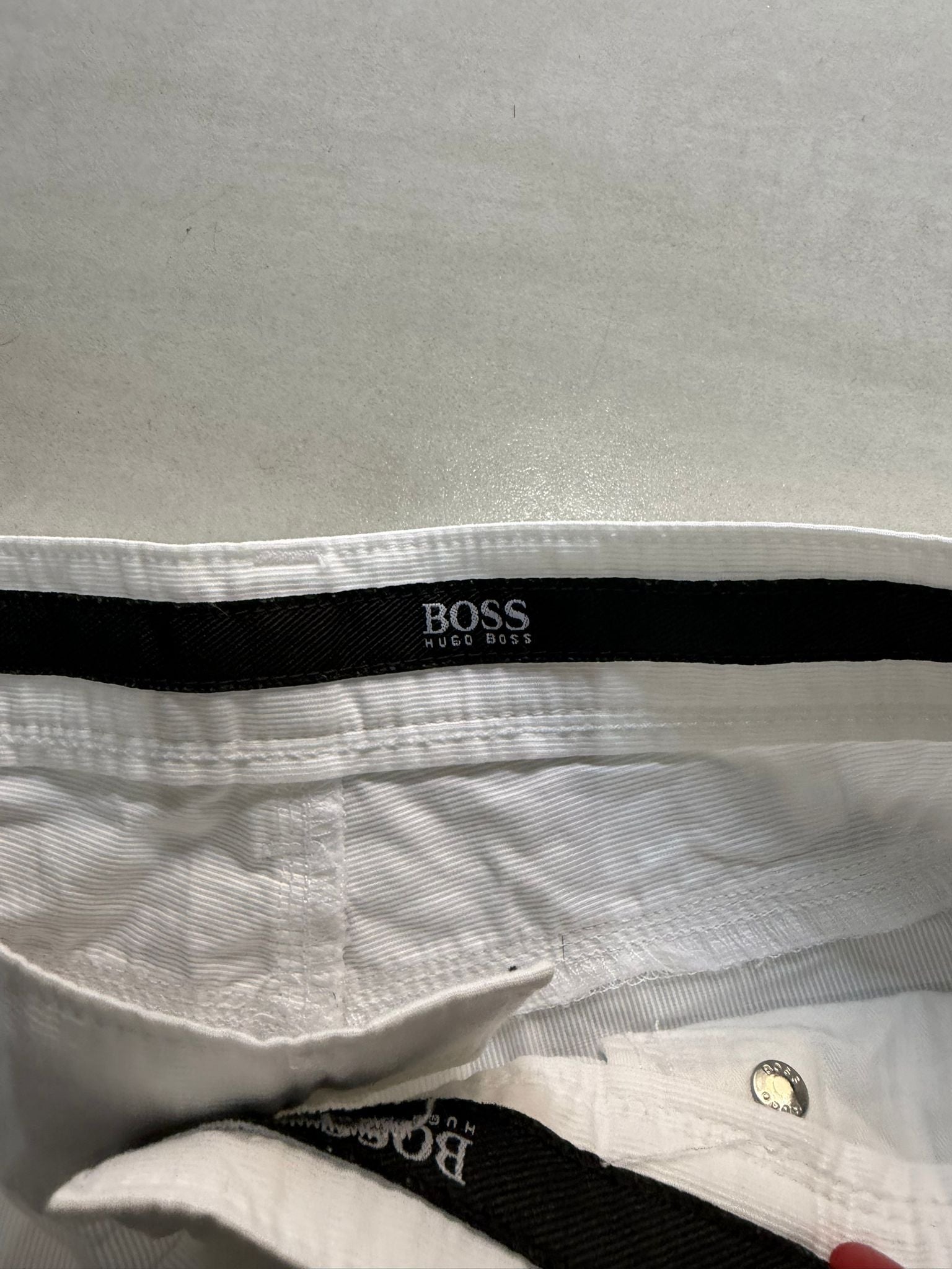 pantalone bianco ugo boss