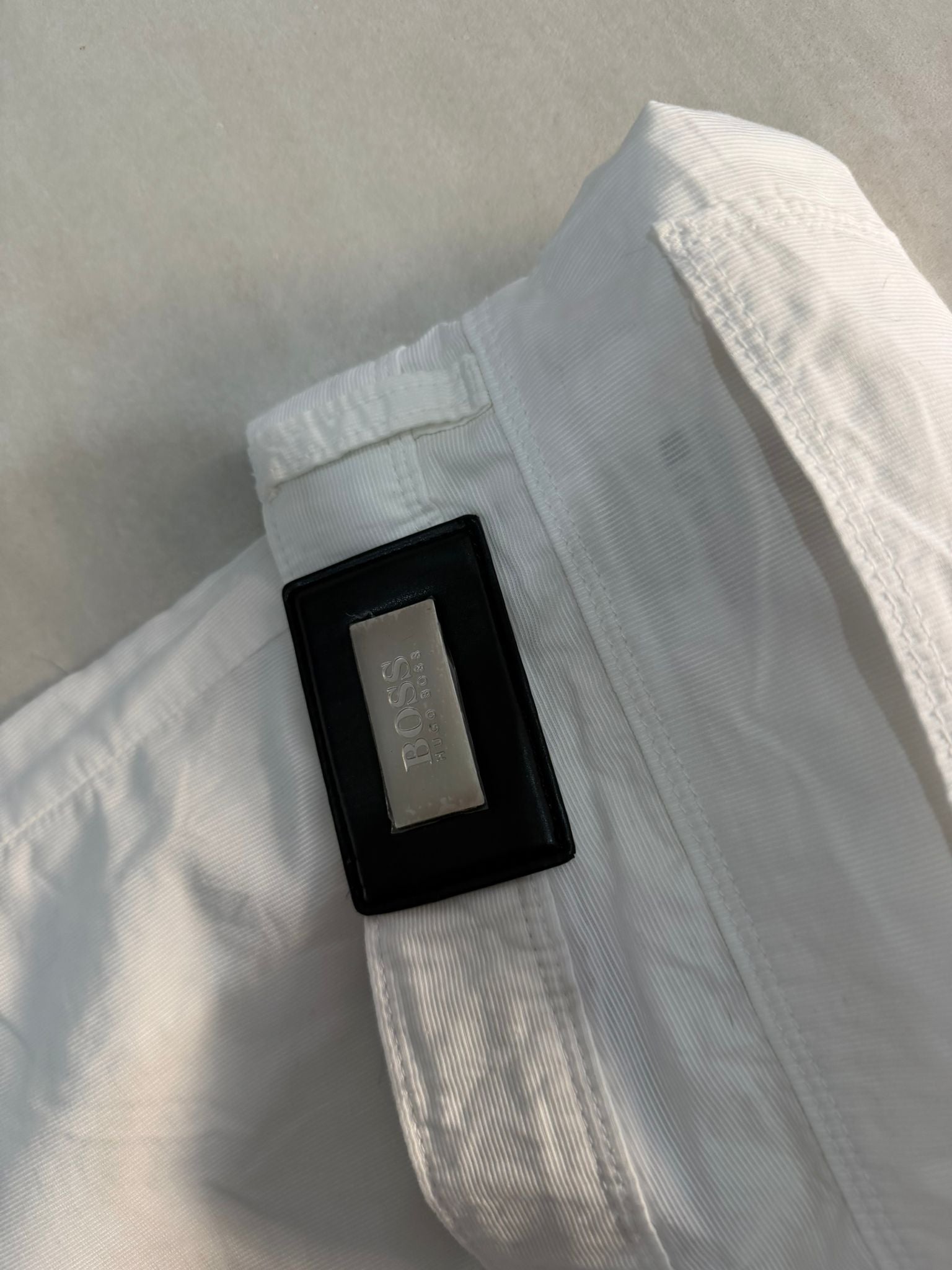 pantalone bianco ugo boss