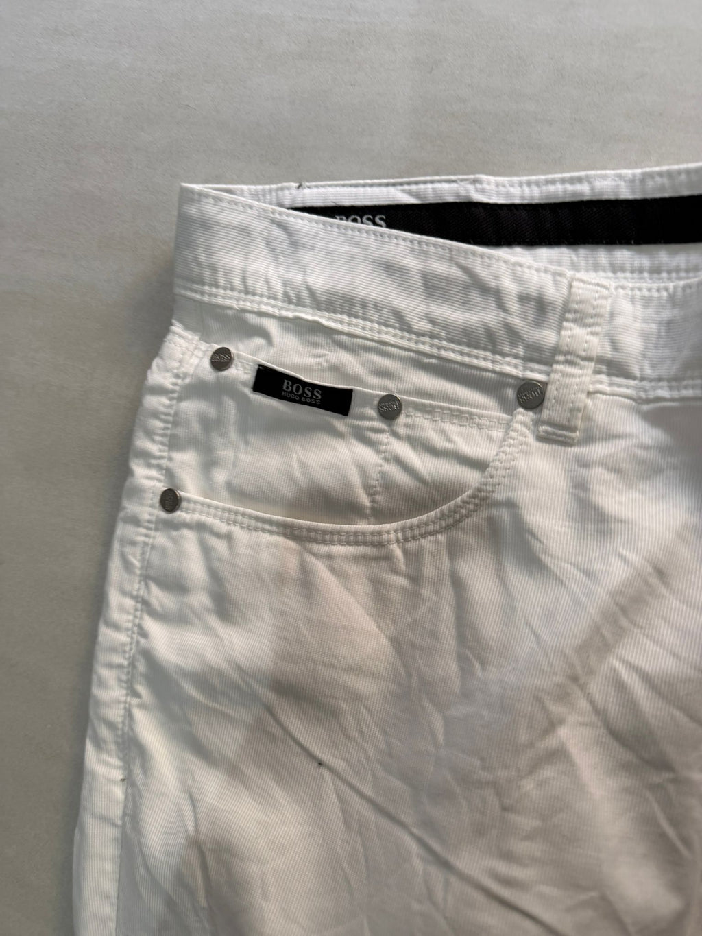 pantalone bianco ugo boss