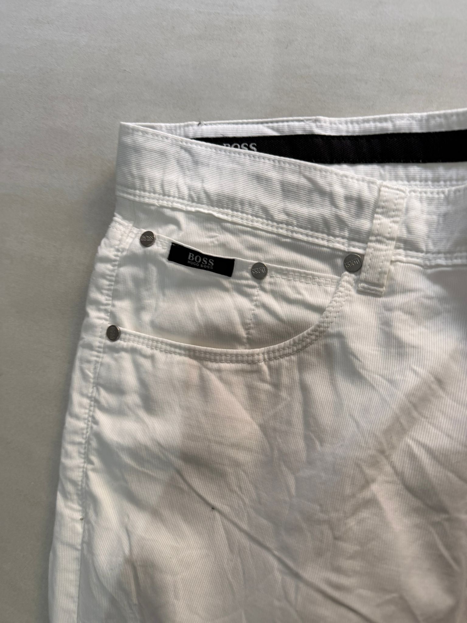 pantalone bianco ugo boss