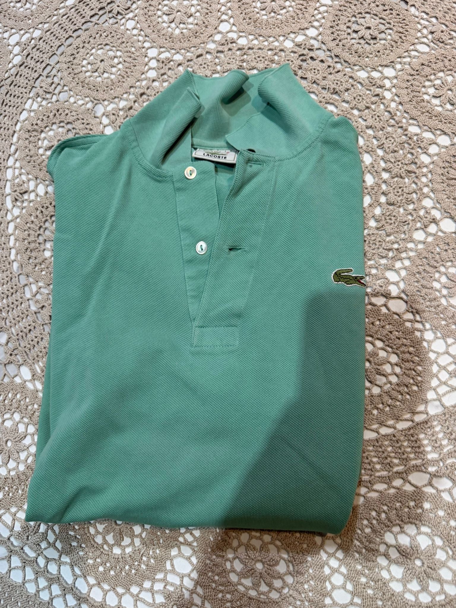 t shirt la coste in verde