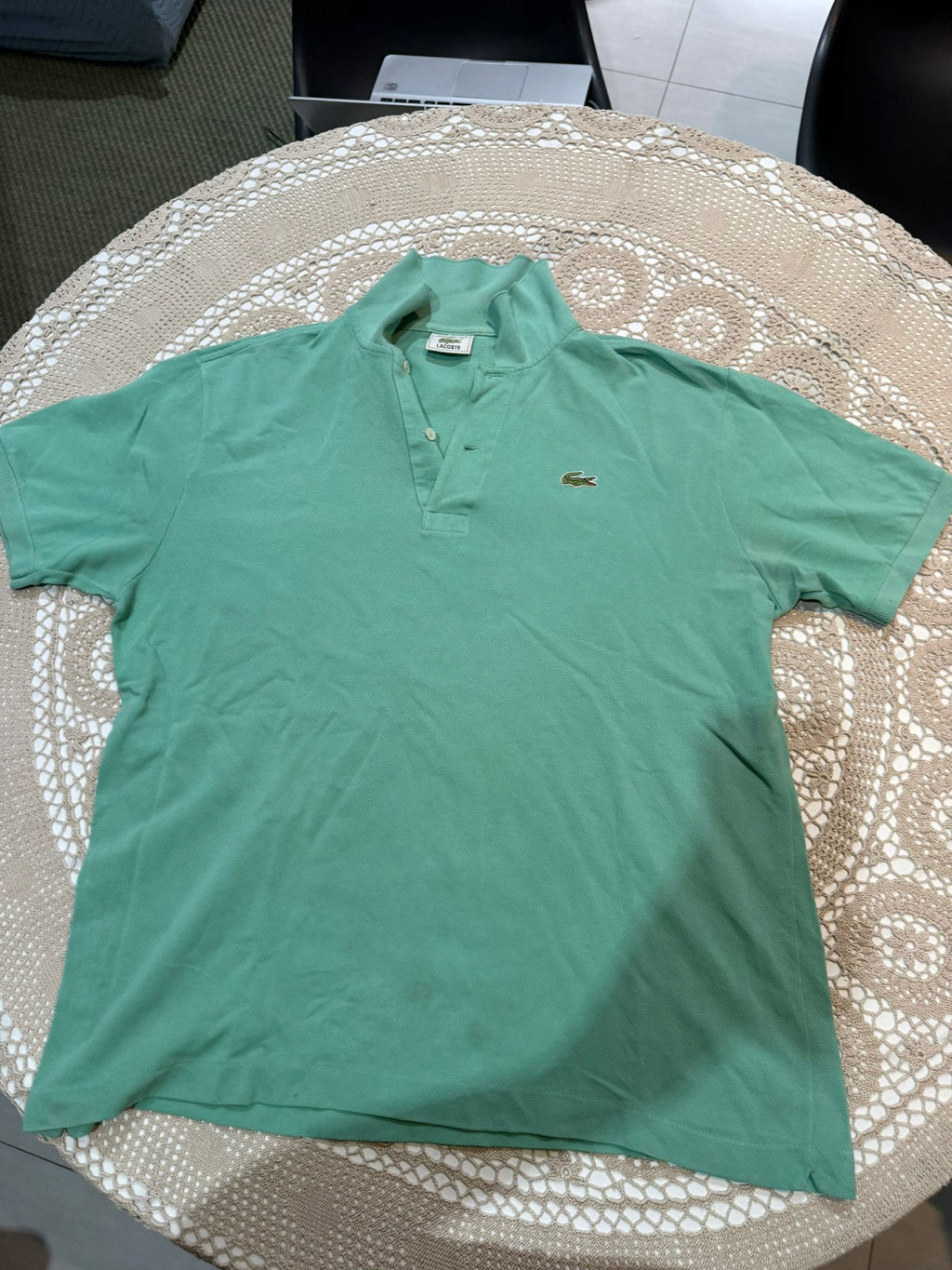 t shirt la coste in verde