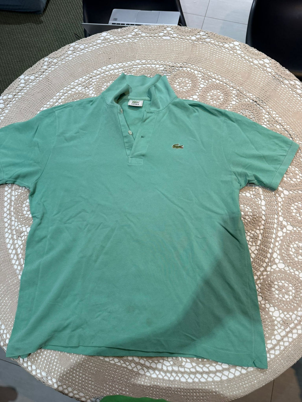 t shirt la coste in verde